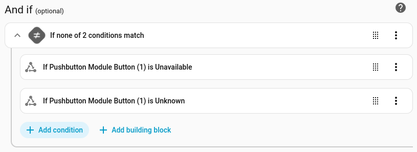 Condition - prevent unavailable or unknown states